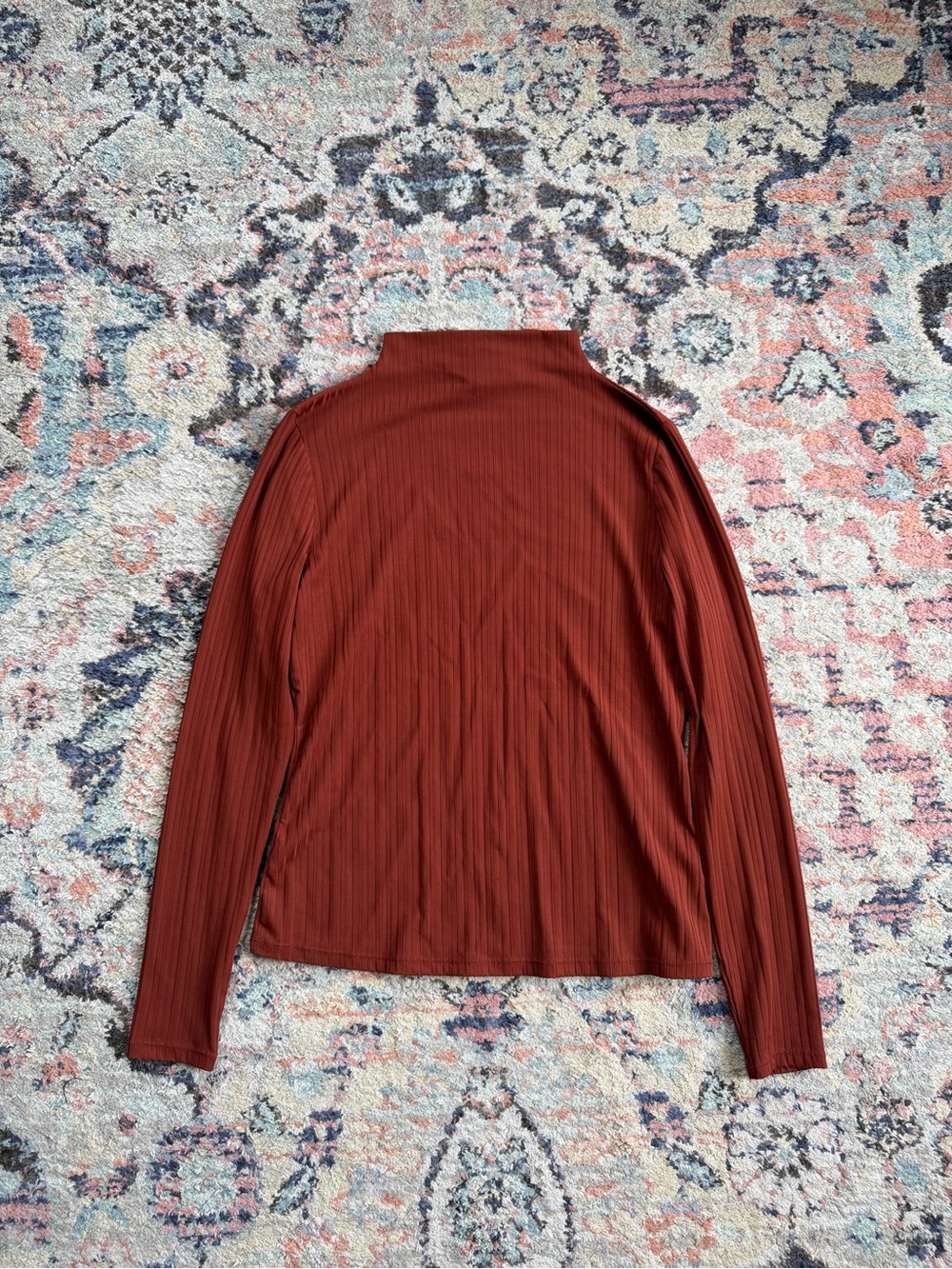 Brown Mock Neck
